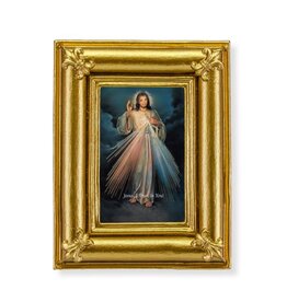 Hirten Divine Mercy Framed Picture 3.5"x4.5"