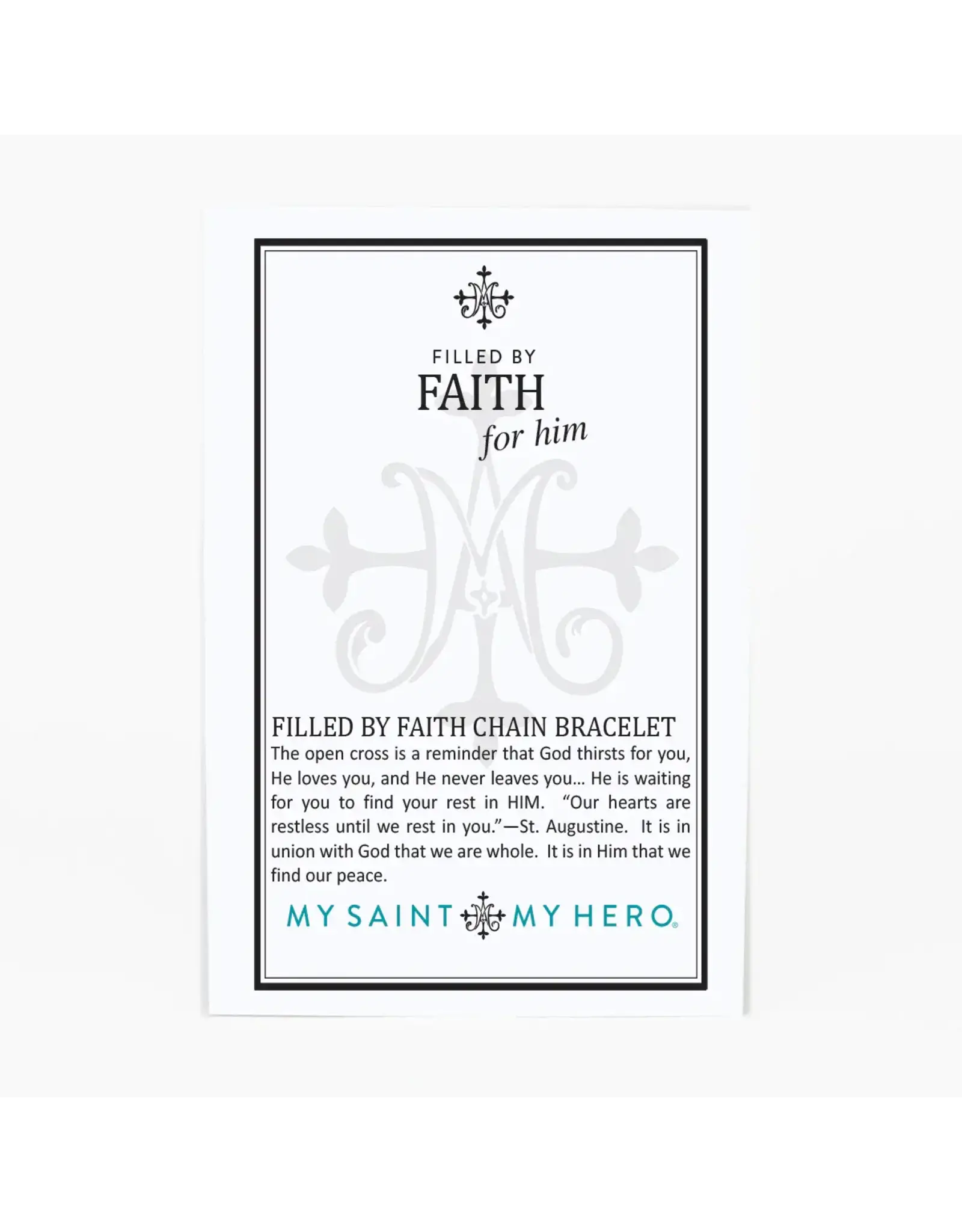 My Saint My Hero Bracelet - Filled By Faith, Chain (Stainless Steel)