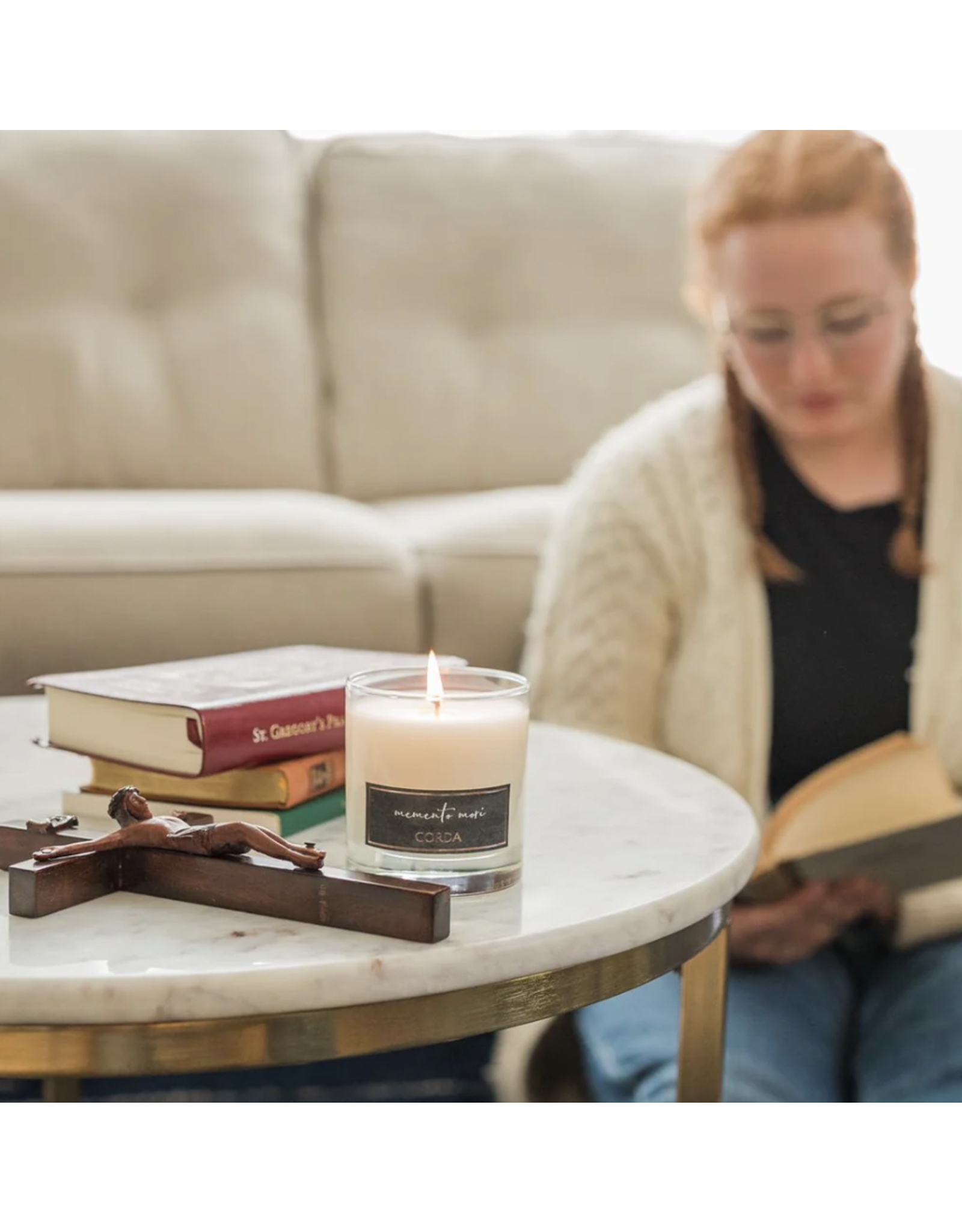 Corda Candle Memento Mori All Soul's Day Reilly's Church Supply