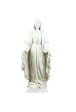 Orlandi Statue - Our Lady of Grace, Antique Stone Finish (60")