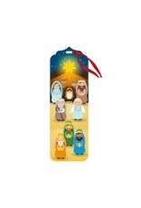 Hirten Wooden Bookmark - Nativity Scene with Ribbon Tassel