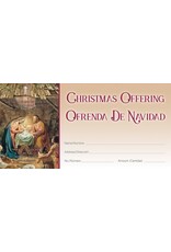 Hermitage Art Offering Envelopes - Christmas, Bilingual (100)