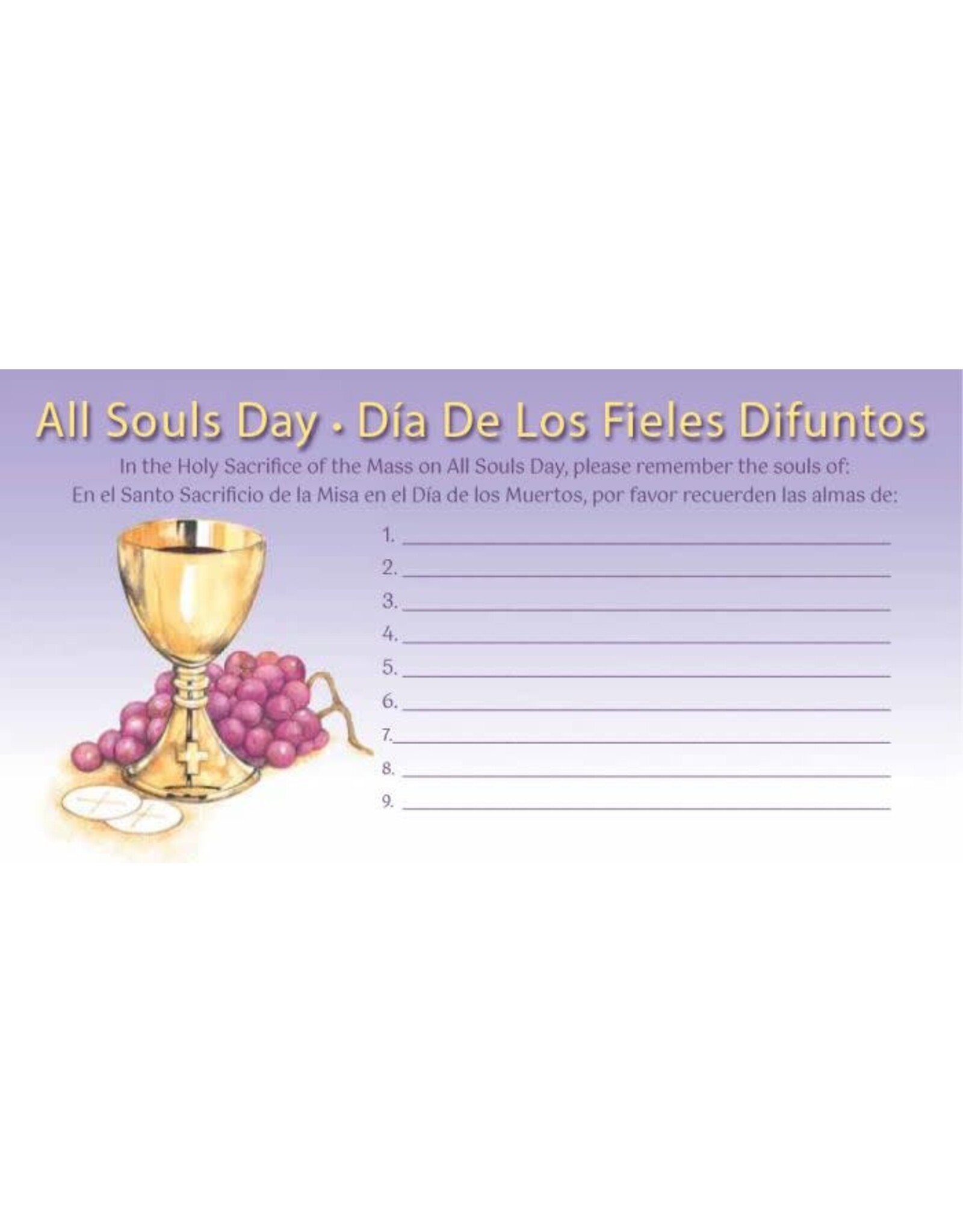 Hermitage Art Offering Envelopes-All Souls Day-Bilingual (100)