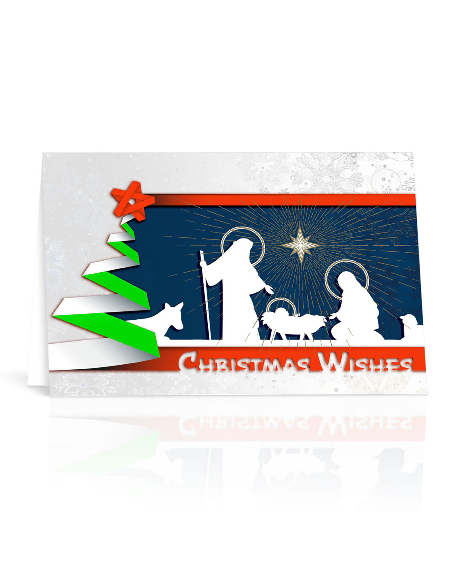 Bonella Holy Family Silhouette Christmas Card