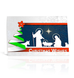 Bonella Holy Family Silhouette Christmas Card