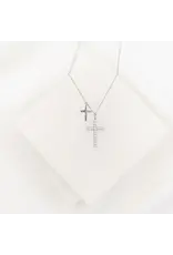 My Saint My Hero Necklace - Cross, Walk by Faith