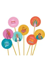Catholic Family Crate Cupcake Toppers - Mary