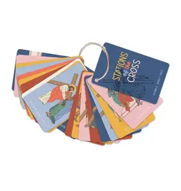 Catholic Family Crate Stations of the Cross Cards on Ring