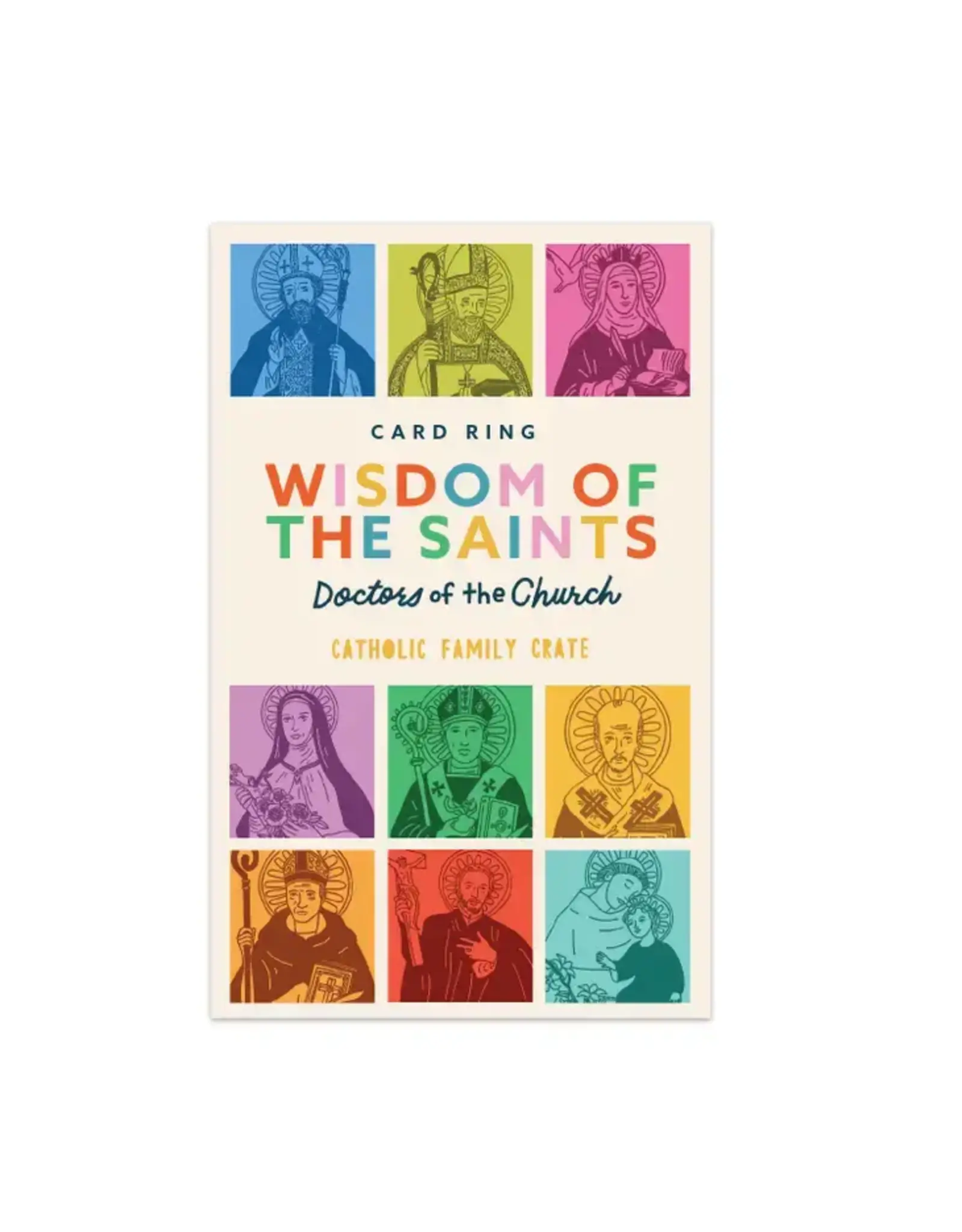 Catholic Family Crate Wisdom of the Saints Cards on Ring