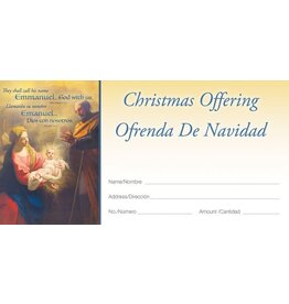 Hermitage Art Offering Envelopes - Christmas (Bilingual) - Old Master Nativity (100)