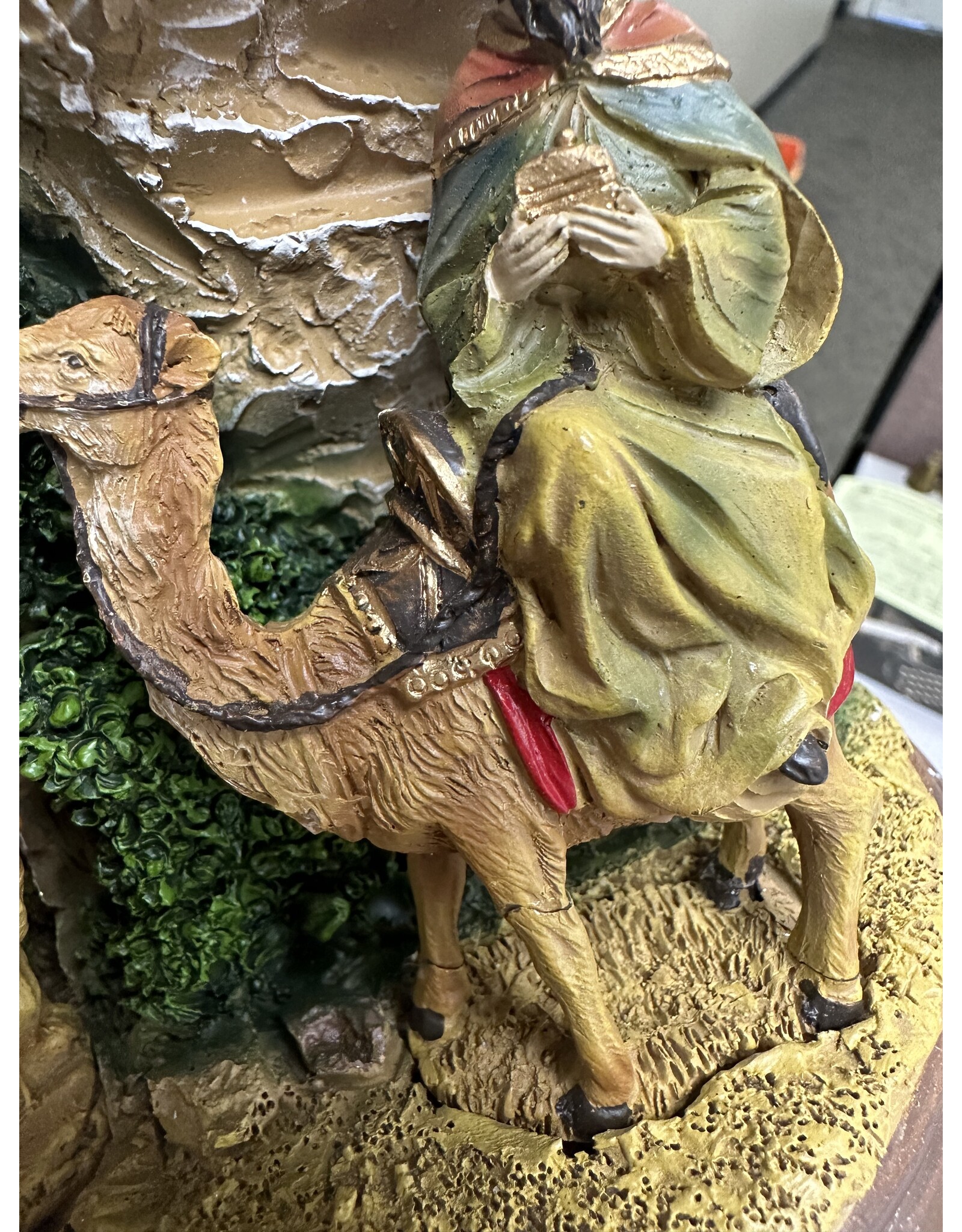 Roman Stable with Stairs Nativity Scene