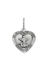 Singer Pet Medal - St. Francis, Heart, Large