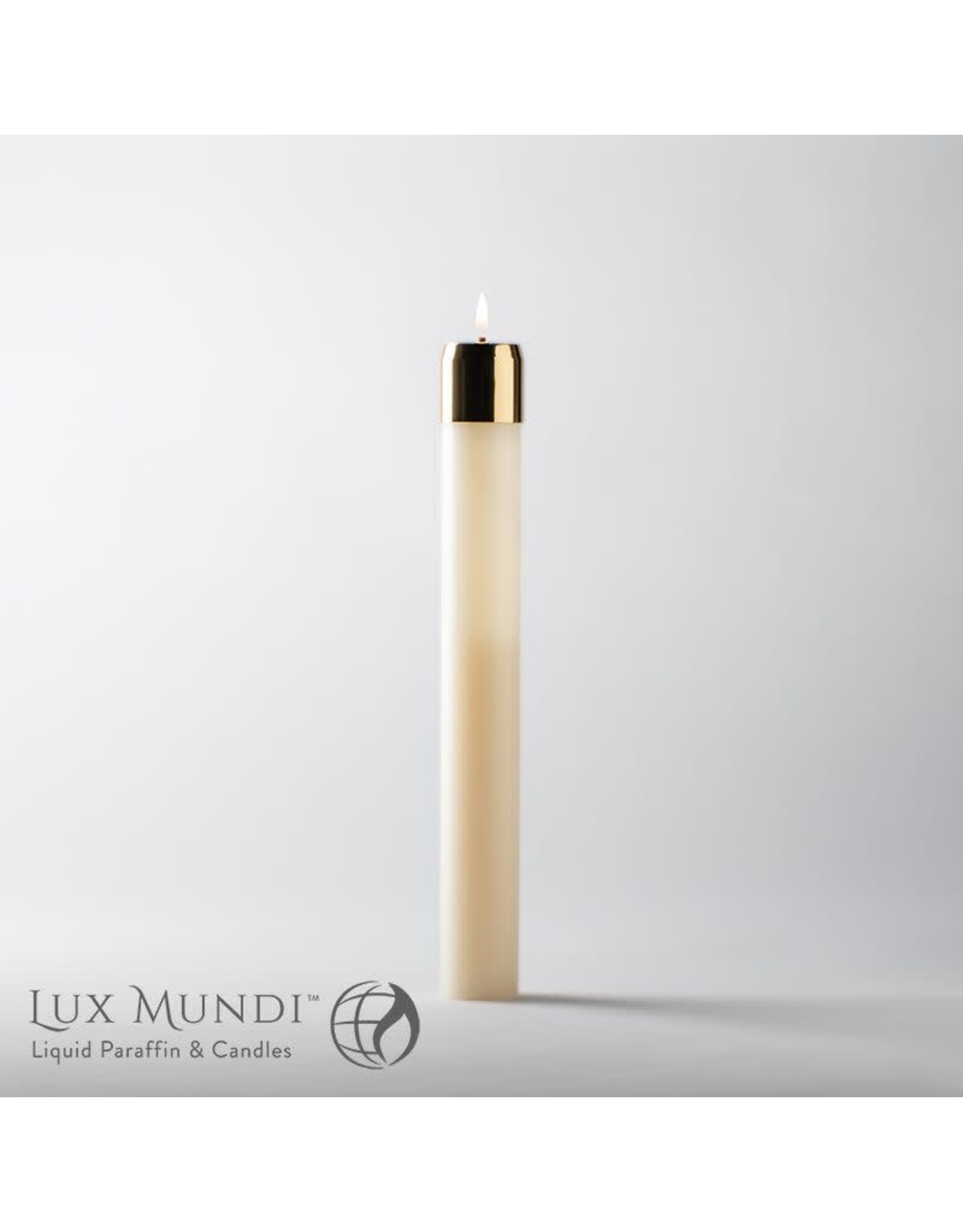 Lux Mundi Refillable Oil Altar Candle 3"x9"