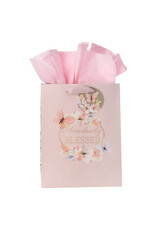 Christian Art Gifts Gift Bag - Abundantly Blessed Deuteronomy 7:13 (Medium)