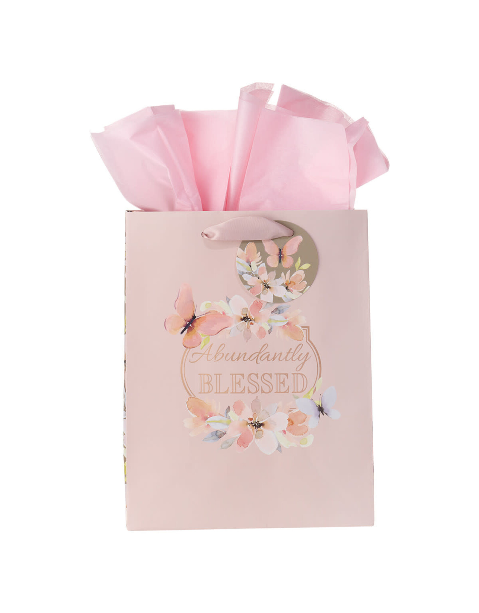 Christian Art Gifts Gift Bag - Abundantly Blessed Deuteronomy 7:13 (Medium)