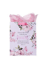 Christian Art Gifts Medium Giftbag - Trust in the Lord (Proverbs 3:5)