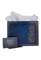 Christian Art Gifts Gift Bag - I Know The Plans with Card (Large)