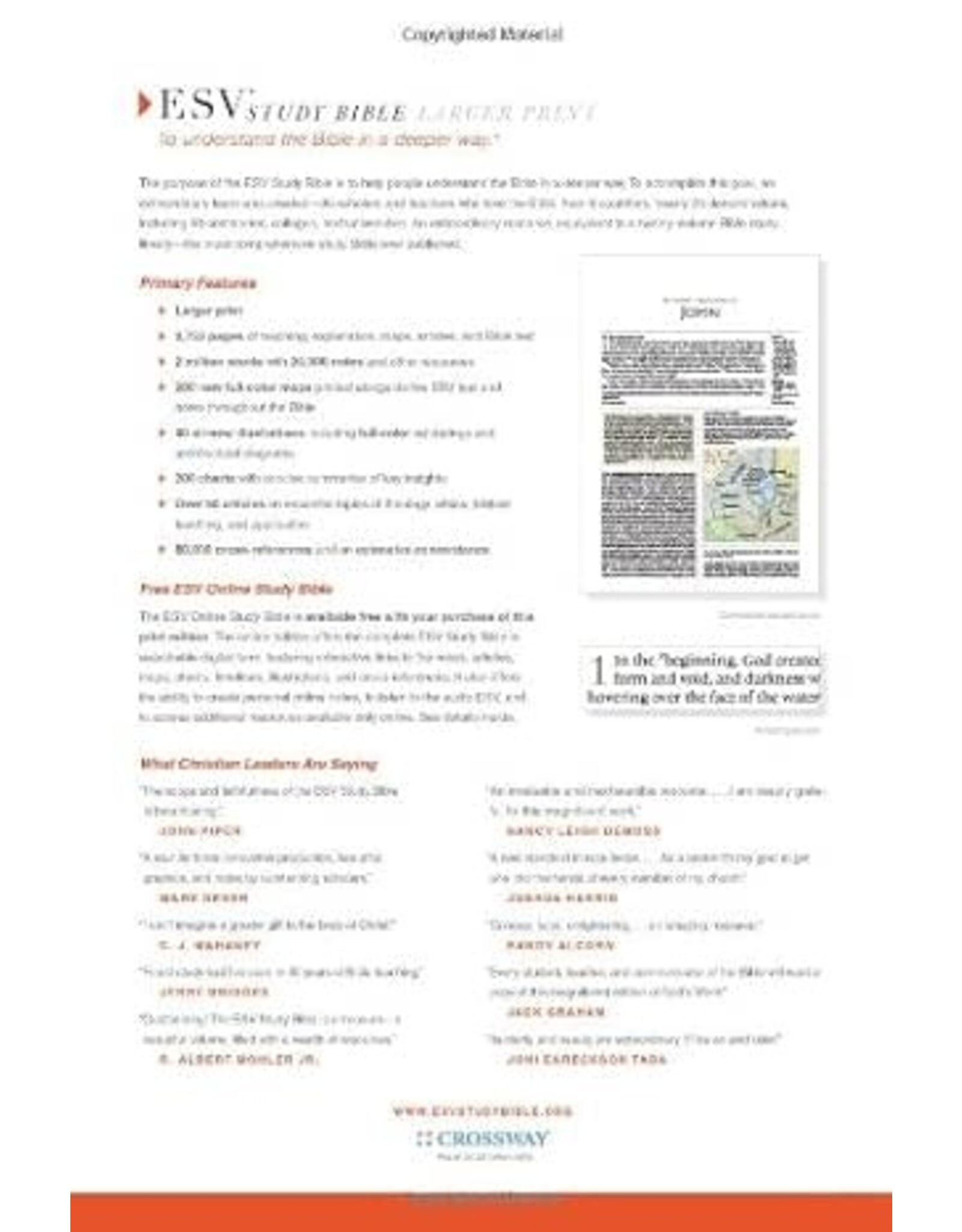 Crossway ESV Large Print Study Bible