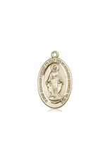 Bliss Miraculous Medal - Oval, Gold Filled