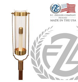 Ziegler Swinging Torch (Pair) w/Oil Candle Shell 56"