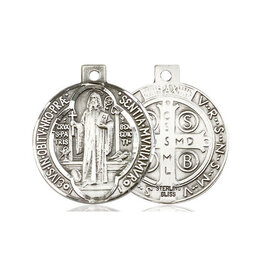 Bliss St. Benedict Medal, Sterling Silver