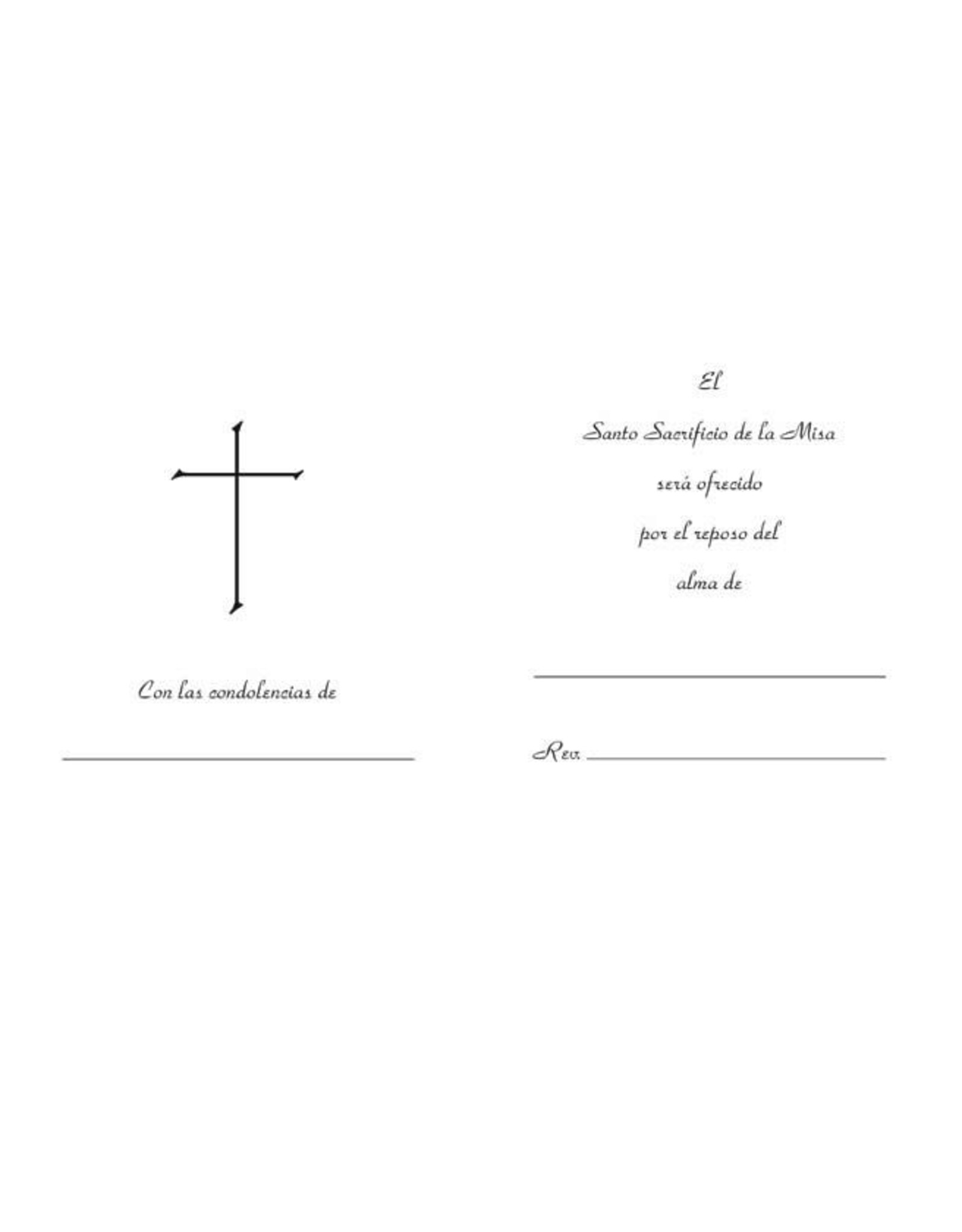 Barton Cotton Mass Cards - Deceased - Spanish, I am the Resurrection (100)