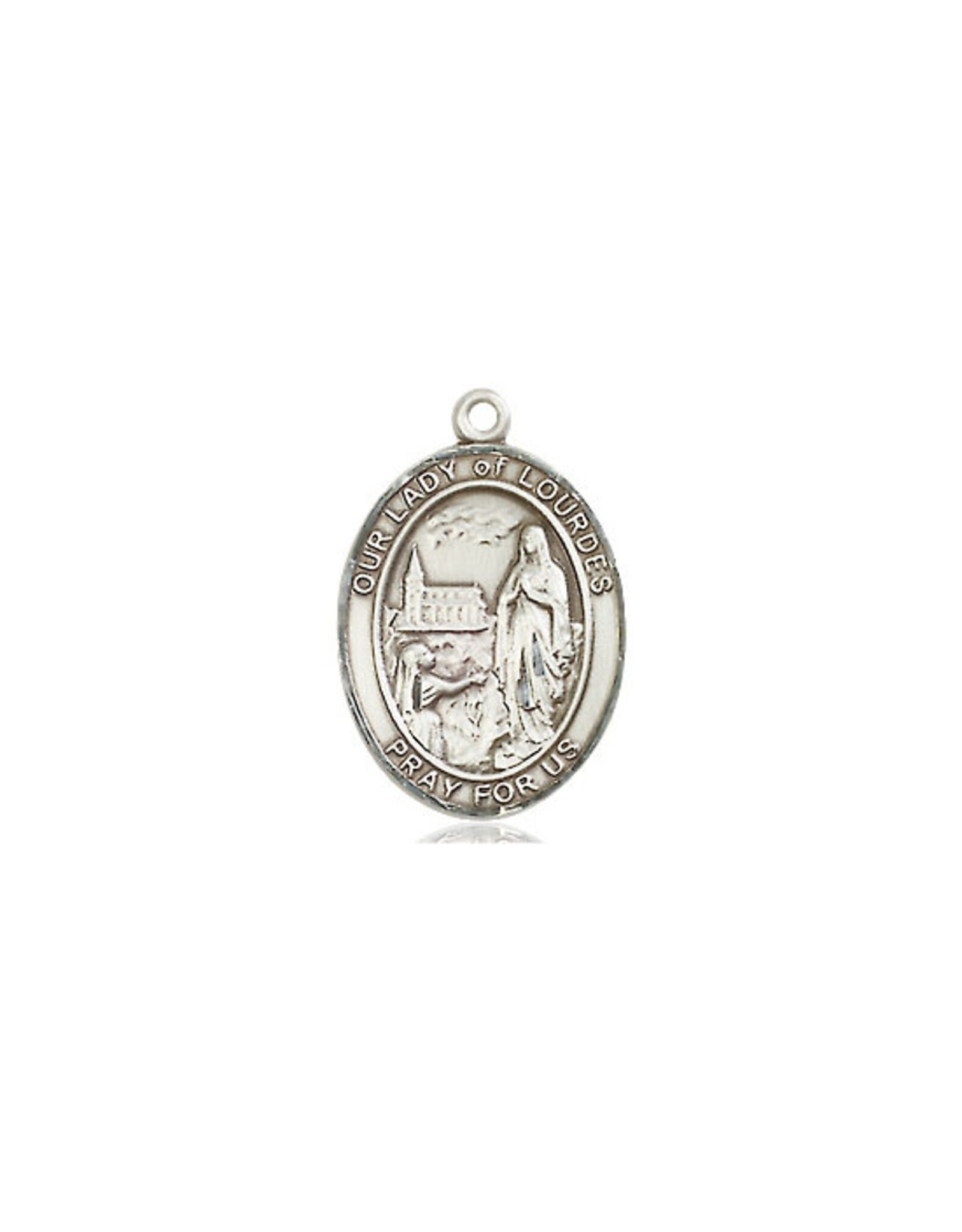 Bliss Our Lady of Lourdes Medal, Sterling Silver