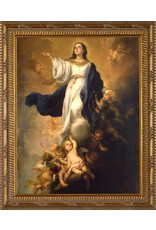 Nelson Art Picture - Assumption of the Virgin Mary, Ornate Gold Framed Art by  Murillo