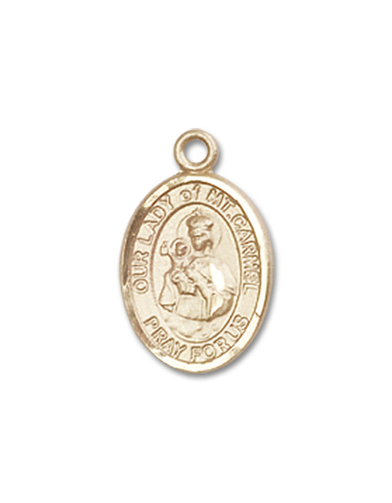 Bliss Our Lady of Mount Carmel Medal, Gold Filled