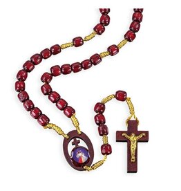 Hirten Divine Mercy Rosary Wood Cord
