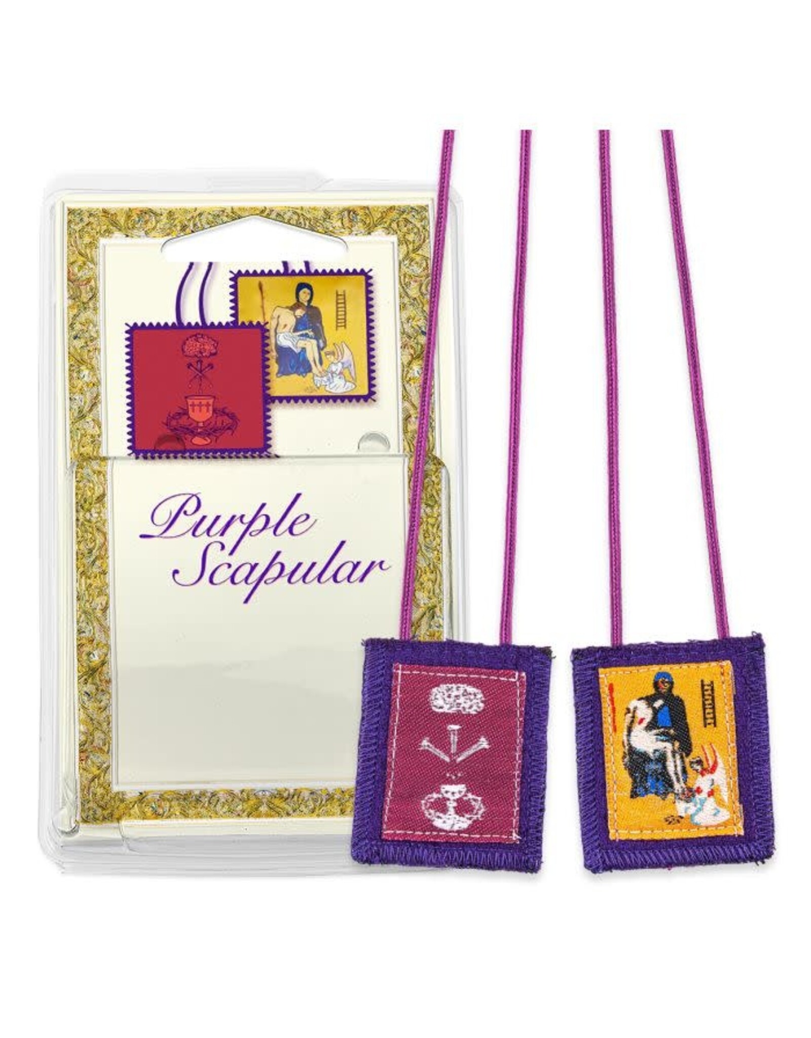 Hirten Scapular - Purple, Benediction and Protection