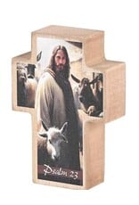 Dicksons Tabletop Plaque Cross - Lord is Shepherd, 3x4