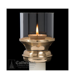 Cathedral Candle Draft Style Candle Follower for 7/8" Candle Diameter