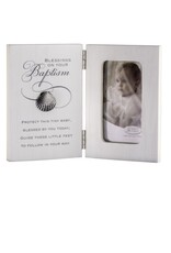 Abbey & CA Gift Baptism Hinged Picture Frame - Blessings