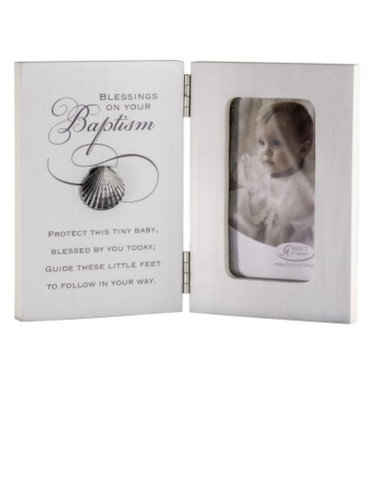 Abbey & CA Gift Baptism Hinged Picture Frame - Blessings