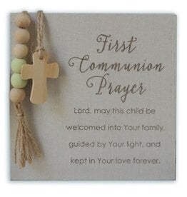 Abbey & CA Gift First Communion Prayer Plaque