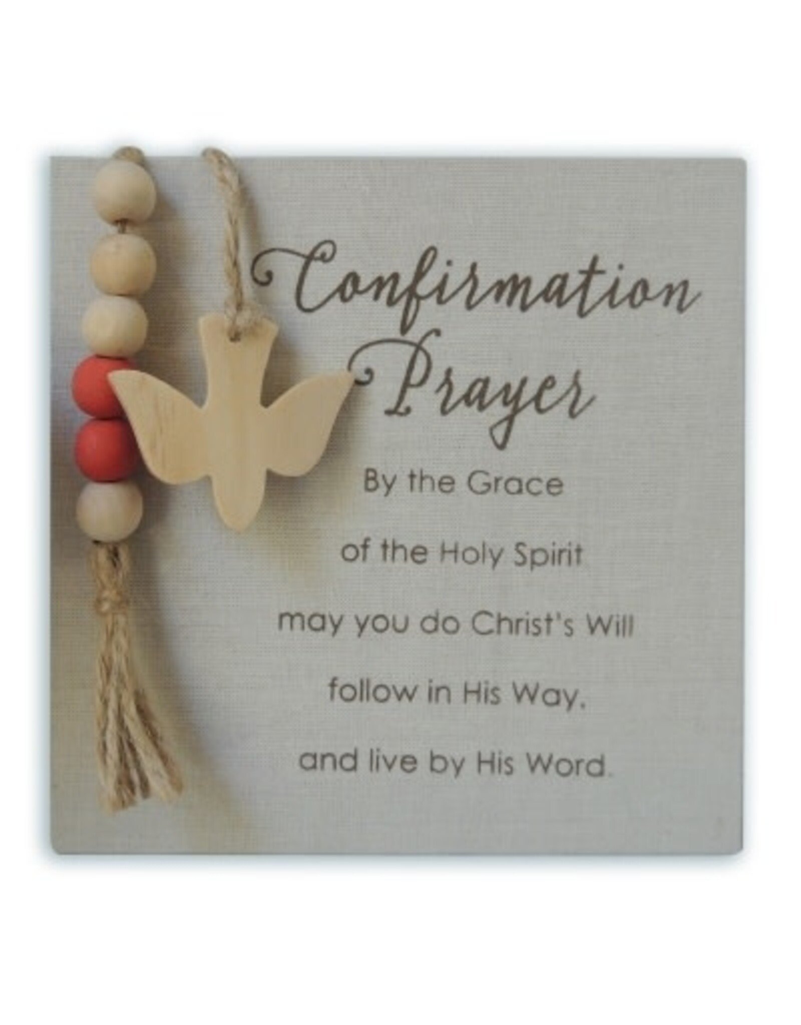 Abbey & CA Gift Confirmation Prayer Plaque