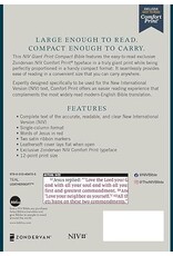 Zondervan NIV Giant Print Compact Bible, Leathersoft, Teal, Red Letter Edition, Comfort Print