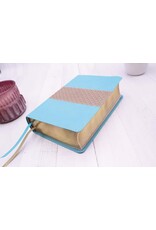 Zondervan NIV Giant Print Compact Bible, Leathersoft, Teal, Red Letter Edition, Comfort Print