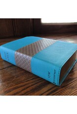 Zondervan NIV Giant Print Compact Bible, Leathersoft, Teal, Red Letter Edition, Comfort Print