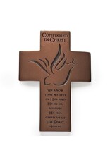 Roman Confirmation Cross, Bronze, 7"