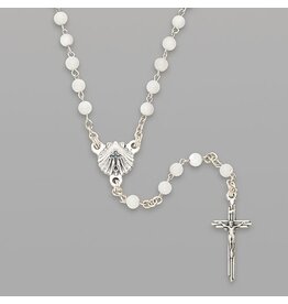 Roman Baptism Rosary (White Mother of Pearl, Heirloom)