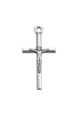 Hirten Medal Crucifix 1" Silver