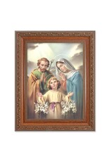 Hirten Holy Family Picture - Ornate Wood Frame (6 x 8" Picture, 8.25 x 10.25" Frame)
