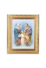 Hirten Holy Family Picture - Gold Ornate Frame (6 x 8" Picture, 8.25 x 10.25" Frame)