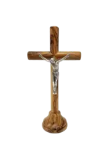 Logos Standing Crucifix - Olive Wood (7")
