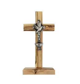 Logos Confirmation Desk Cross (All Ages) - Olive Wood