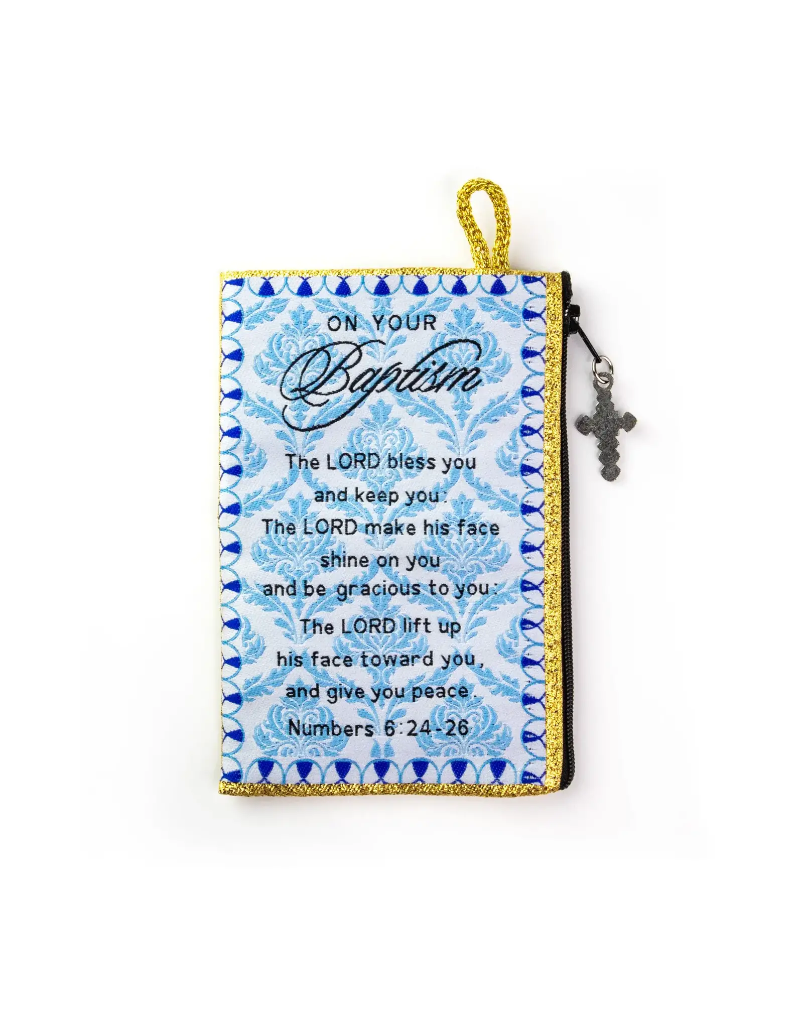 Logos Baptism Rosary Pouch