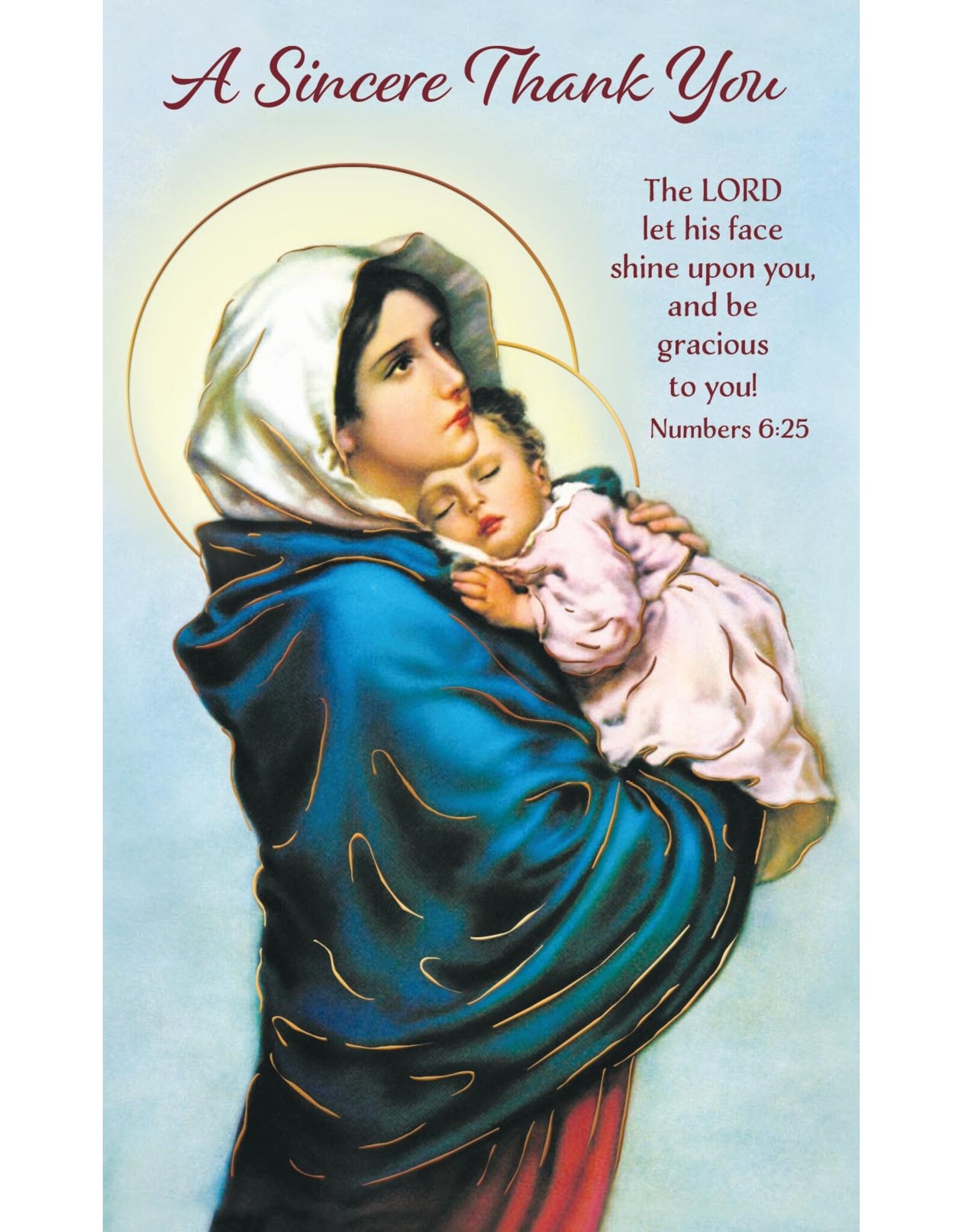 Greetings of Faith Cards (Pack of 8) - Thank You, Madonna of the Streets