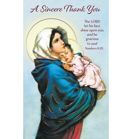 Greetings of Faith Cards (Pack of 8) - Thank You, Madonna of the Streets